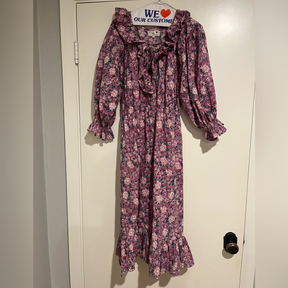 Floral Pink Midi Dress